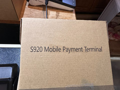 PAX S920, S920-0QW-R74-23LA POS Card Reader w/Power Cord, Instructions