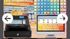 Cash Register POS System for Small Business – Dual Display, Cash Drawer