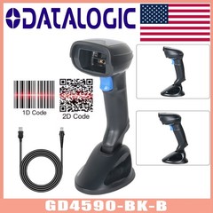 Datalogic Gryphon GD4590-BK-B Omnidirectional Barcode Scanner w/Base USB Cable﻿