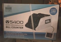 New In Box Mixed Denomination Bill Counter V5400