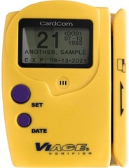 ViAge Solutions Portable ID Scanner Magnetic Stripe Reader LCD Backlit CAV2000*