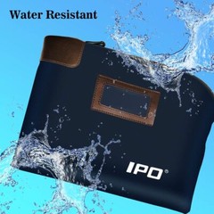 Upgraded Blue Cash Bag with Lock and Keys Secure Storage for Money Valuables