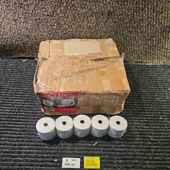 (QTY 50) BuyRegisterRolls 2-1/4″ x 230′ Thermal Receipt Paper Rolls 48 GSM Thick