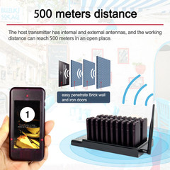 Retekess T112 Restaurant Pager System Guest Queuing 20 Buzzers Food Truck Cafe