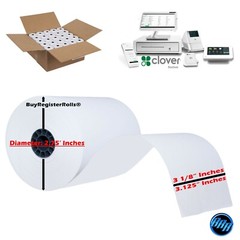 POS 10 Rolls 3 1/8″ x 230′ Thermal Receipt Paper BPA free cash register rolls