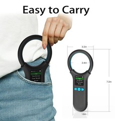 Universal Pet Microchip Scanner – 1.44” TFT Screen, 500 Data Storage, Rechargeab