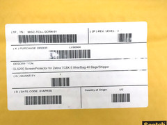 Pack of 5 New 3M GLS200 Screen Protector For Zebra TC8X