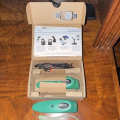 Socket Mobile S700 USB Barcode Scanner with charging cable and manual