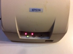 EPSON TM-U220PB MODEL M188B DOT MATRIX POS  KITCHEN PRINTER WITH AC ADAPTER