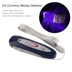 UV Currency Money Detector Portable Mini 2 in 1 Counterfeit Lanyard Magnetic