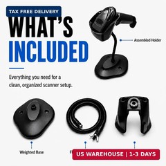 Universal Barcode Scanner Holder [New Version 2026] for Symbol Zebra DS2208 DS22