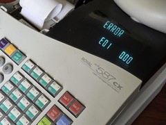 Royal Alpha 587CX Cash Register Management System With Keys Tested Works