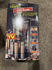 VTG MAGNIF Money Wrapper Motorized Coin Bank Made in USA 1994 AS SEEN ON TV