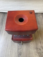 MAGNIF Deluxe Coin Sorter Wood CLASSIC CHERRY Box Lid Tubes Drawers TESTED