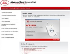 NFC Contactless Card Reader – USB Device with SDK & Mifare IC Cards Included