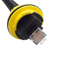 Cognex 300-9126-3R Barcode Scanner Coil Cable, RJ45 10-Pin to DB9, 3m Uncoiled