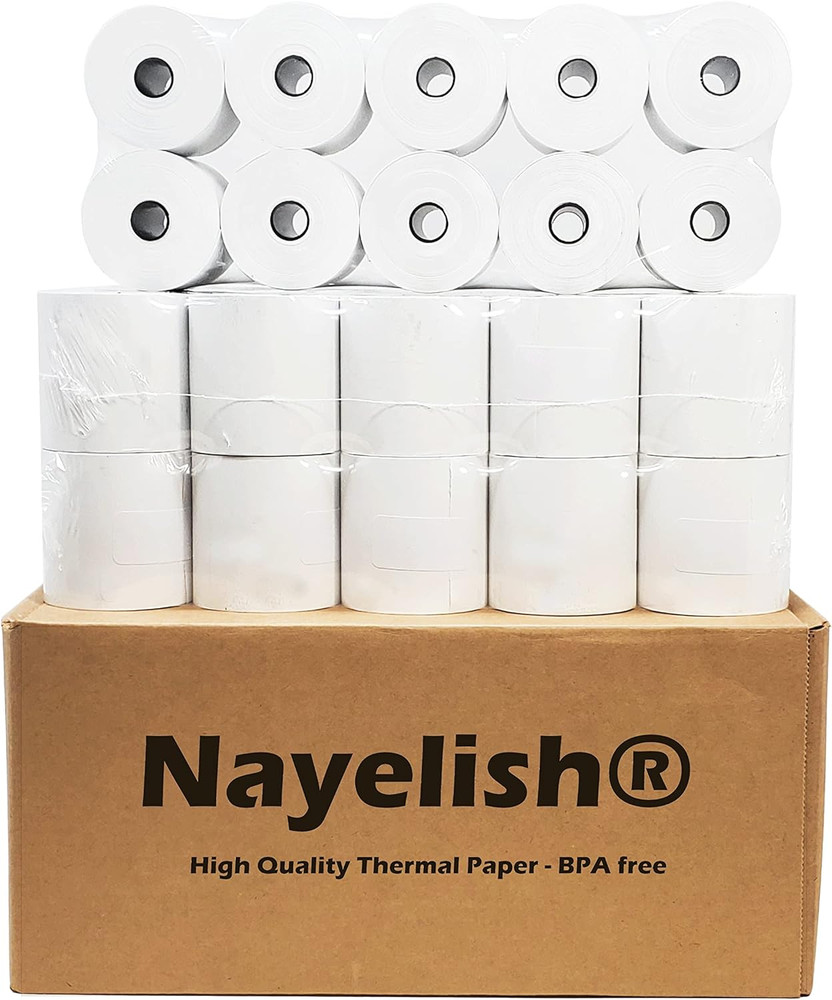 (50) 2 1/4″ X 165′ Thermal Paper for Sharp XEA507 XEA407 XEA207 ERA247 347 Sharp