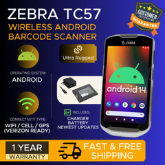 ✅Zebra TC57 Android 2D/1D/QR Code Barcode Scanner TC57HO, 1-YEAR WARRANTY!🔥⭐