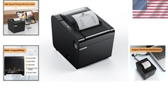 High Speed 250mm sec POS Receipt Printer with USB Serial Ethernet Connectivity