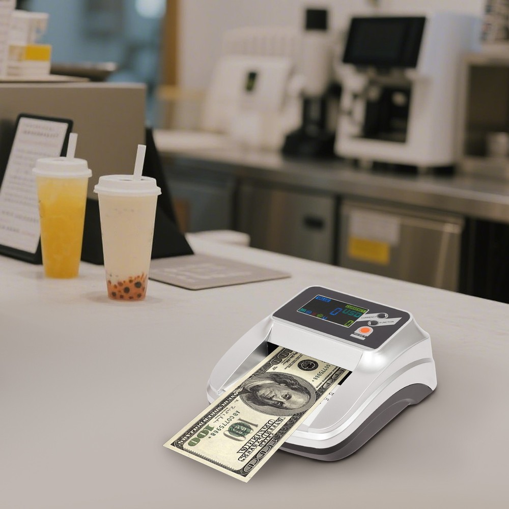 Money Counter Machine, Dollar Bill Detector, Counterfeit Money Checker 110-240V