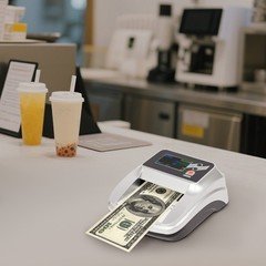 Money Counter Machine, Dollar Bill Detector, Counterfeit Money Checker 110-240V