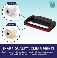 Red and Black Ink Printer Ribbons for Toast TKP300 Kitchen Printer by Paper P…