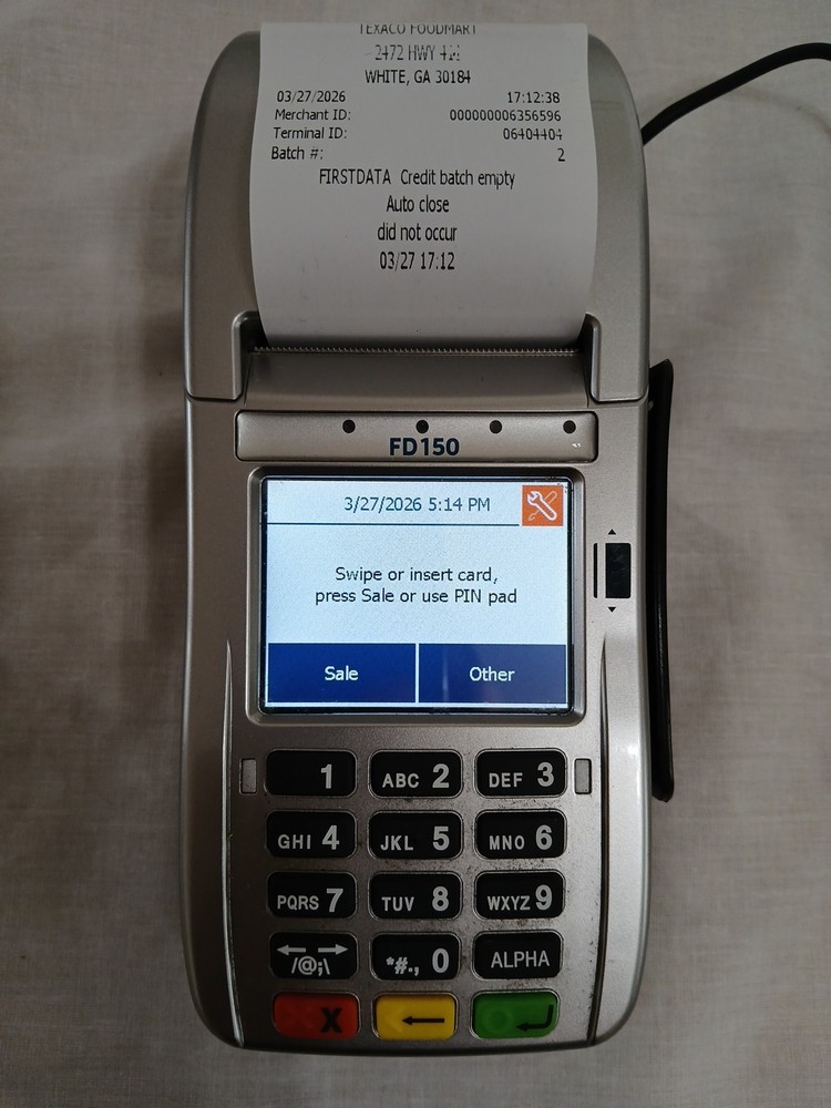 First Data FD150 EMV Contactless Credit Card Machine Terminal POS