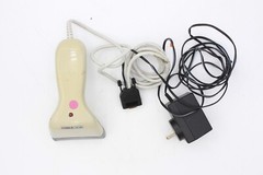 DATALOGIC BARCODE SCANNER SERIAL CCD READER POS DL-80 DIN9 DL80 BEIGE With PSU