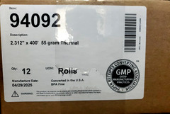 2 5/16″ x 400′ 55 gm Dresser Wayne Pump BPA Free Thermal Paper Rolls – 12 Rolls