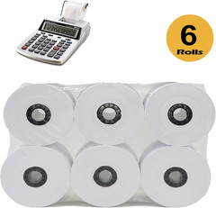 6 Rolls 2 1/4″ x 150FT Adding Machine Tape Cash Register Calculator Paper