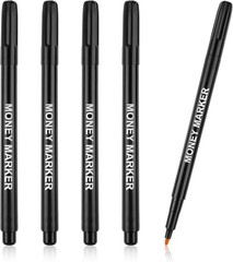 Universal Currency Fake Bill Checker – 5 Pack Money Detector Pens for Every Use