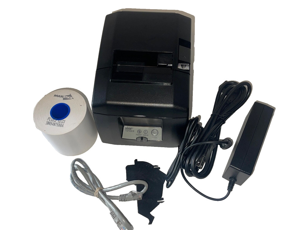 Star TSP650II TSP654IISK Linerless Paper Thermal POS Receipt Printer 1 roll NEW