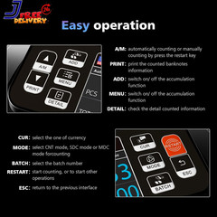 N60 Money Counter Machine Mixed Denominations Cash Counter with 3.5” HD Dual TFT