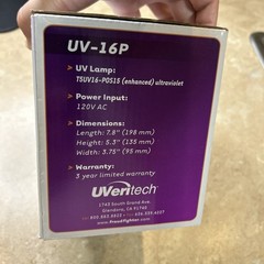 UVeritech UV-16P FRAUD FIGHTER Counterfeit Detection Scanner