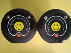 16 Restaurant Coaster Pager Guest Wireless Paging Queuing Calling Yellow Smiley