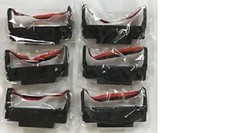 EPSON ERC-30 / ERC-34 / ERC-38 Ink Ribbons – Black & Red ERC30/34/38BR (6 pack)
