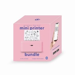 Core Innovations Wireless Mini Portable Inkless Thermal Printer & Small, Pink