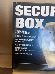 Security Box MMF Industries Insulated Fire Retardant New