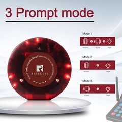 10 Buzzer for Retekess T119 Restaurant Pager System Queuing Cafe Food Truck Club
