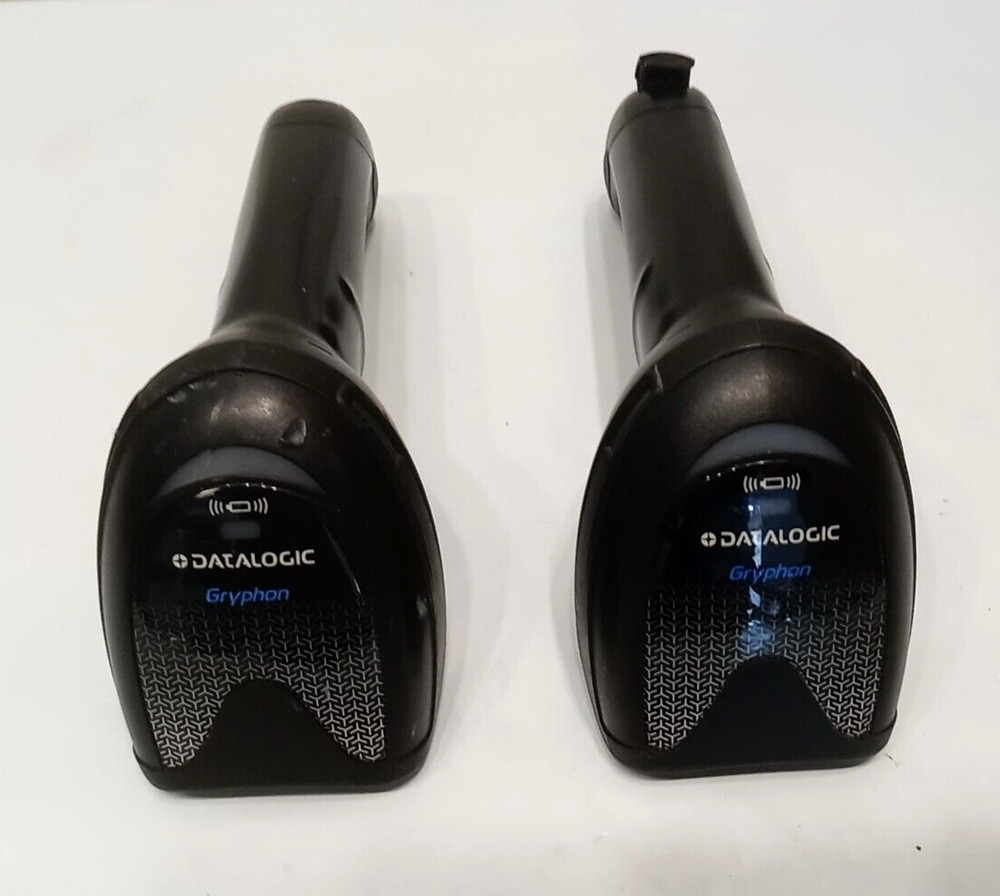 Lot Of 2 Datalogic Gryphon GBT4500 Barcode Scanner BK-HD-WLC Same As Pictures