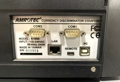 Amrotec X-1000 Mixed Currency Discriminator Counter W/Display 100-240V AC Tested