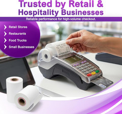 Verifone & Ingenico Thermal Paper Rolls 2 1/4″ X 55′ (10 Pack) BPA Free Receipt