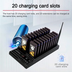 T112 Restaurant 20 Coaster Pagers Wireless Paging Queuing Calling System Hotel