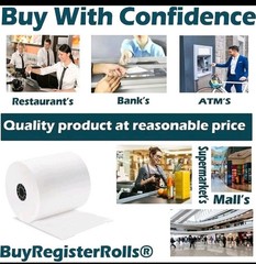 3 1/8″ x 230′ THERMAL POS RECEIPT PRINTER ROLL PAPER BPA FREE USA (50) ROLLS