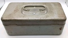CCC Products Top Metal Cash Box Container Storage Safe Steel Box with Tray