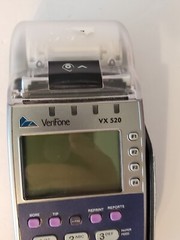 Verifone Credit Card Machine Terminal Reader Model VX520 Silver