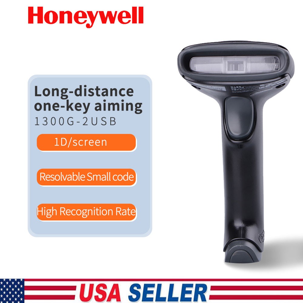 Honeywell Hyperion 1300G-2USB 1D Linear-Imaging Barcode Scanner Reader USB Kit