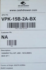 APG Vasario Cash Drawer Till 10 Compartments Black VPK-15B-2A-BX – Free Shipping