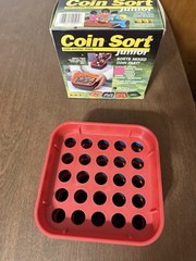 Vintage Coin Sort Junior Speed Coin Sorting Trays Set Change Counter With Box