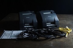✅UNTESTED✅2 Epson TM-U220B M188B Kitchen Receipt Printer W/ Ethernet – Read Desc